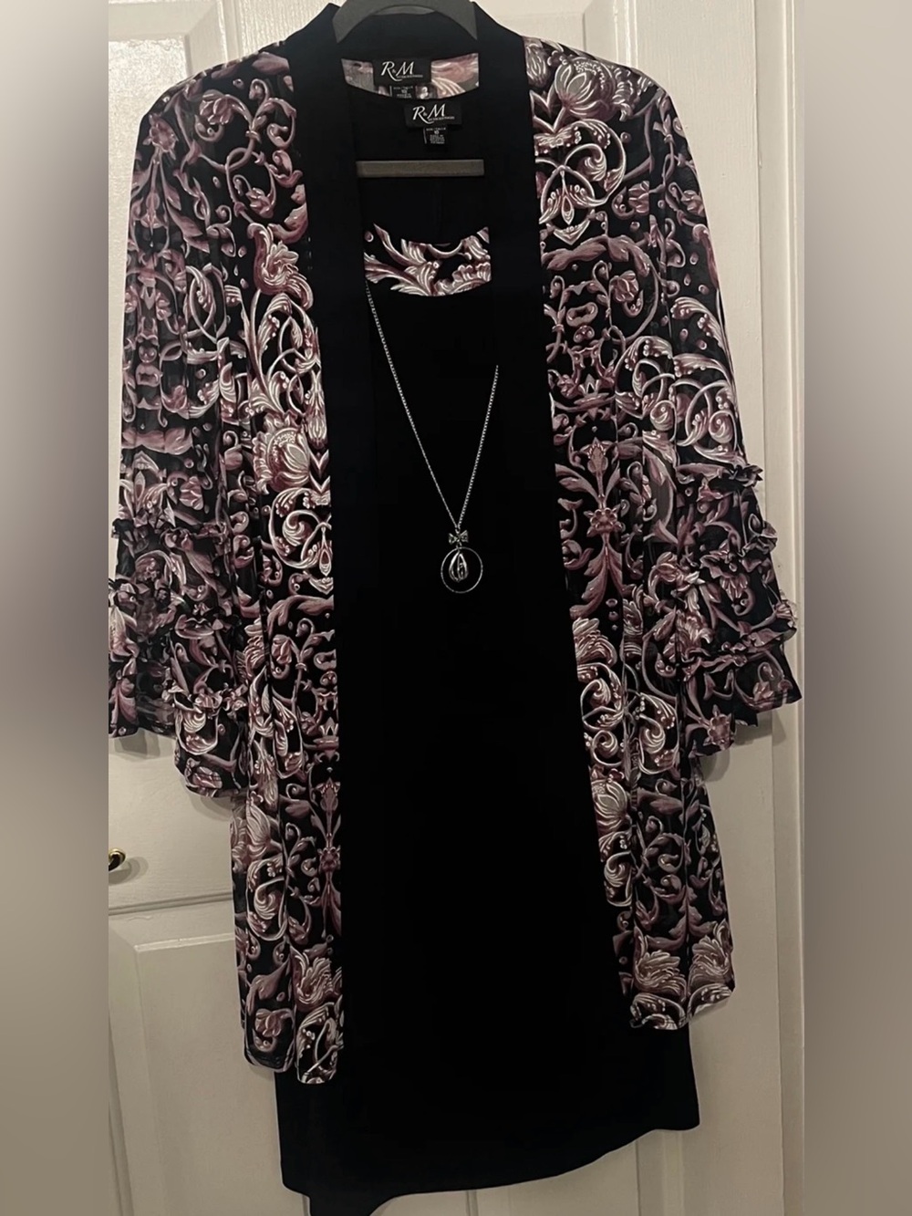 R & M Richards Women’s 2 Piece Dress & Jacket In Floral Print Size 10 Brand New!